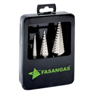 Set of 3pcs HSS step drills FASANO FG 81HSS/S3