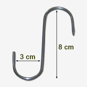 Hook in stainless steel ø 3,8 Monaldi
