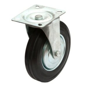 Swivel Black rubber wheel 160RNS2G